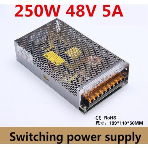 S-250-48) 5A 250W switching power supply, 48V LED power supply, factory direct sales AC to DC transformer SMPS 48V