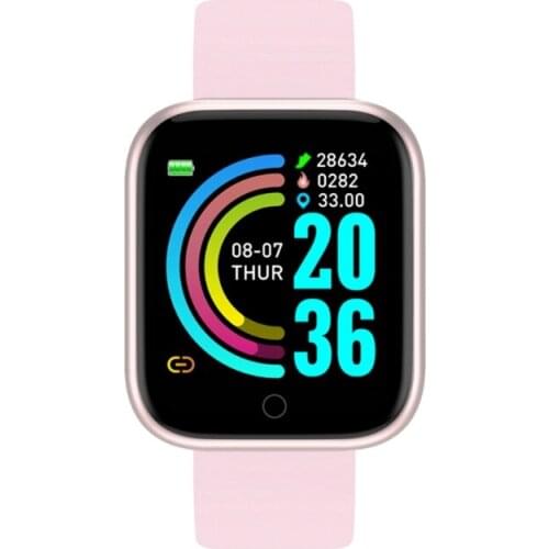 Y68 Smart Watch Women Men Sport Bluetooth Smart Band Heart Rate Monitor Blood Pressure Fitness Tracker Bracelet F2TC