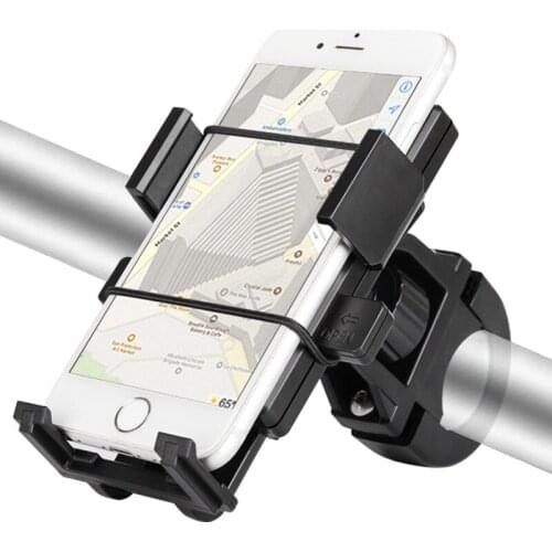 Bicycle Phone Holder Automatic Expansion Motorcycle Bike Handlebar Mount Holder for Cell Phone GPS Stand Mechanical Holder