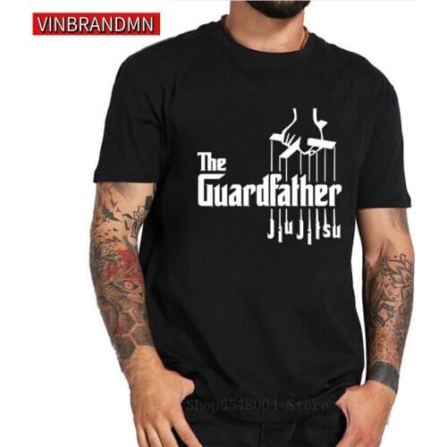 Funny Brazilian Jiu Jitsu T shirts Men BJJ rashguards jiu-jitsu T-Shirt BBJ GI THE GUARDFATHER tee shirt Fitness Tops mma tshirt