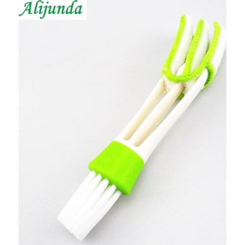 1 car cleaning brush double-ended car air conditioning vent slit brush FOR Kia Hyundai ix35 iX45 iX25 i20 i30 Sonata,Verna