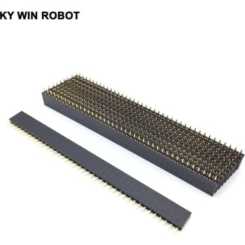 10pcs 2.54 1X40 pin breakaway Straight female header 40 pins Single Row 2.54 mm Pitch Straight Needle Female Pin Header