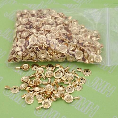 100pcs/bag High quality copper plated gold EEG Brain cup electrode accessories,A lie detector Disc thickening Electrode
