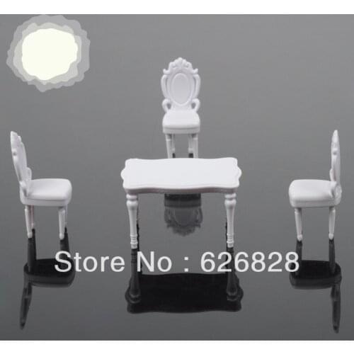20pcs Inner room Model white chair scale 1:30PF077