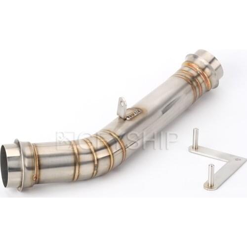 For KTM Superduke 1290 R 2014 2015 2016 1290 Super Duke R Escape Catalyst Delete Decat Pipe Motorcycle Exhaust Muffler Link Pipe