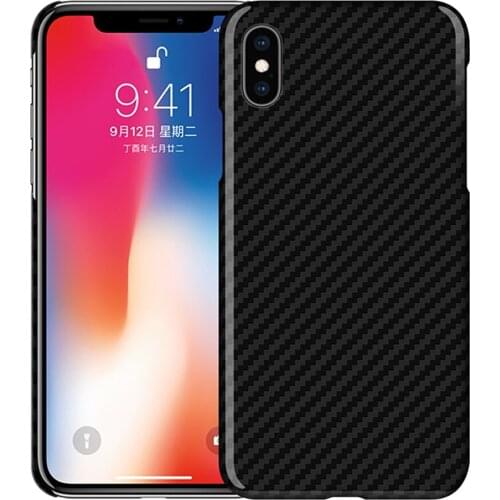 Carbon Fiber Case for iPhone XS Max Case Glossy Aramid Fiber Luxurious Super Thin Light Protective Cover for iPhone XS Max