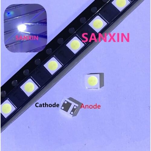 Diodes TV Backlight 1W 3V 3535 SMD LED Televisao Cold White 100lm 3537 Cool White Backlit LCD Backlight for TV Repair 1000PCS