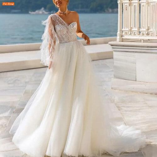 Fei Rong Womens One Shoulder Dresses