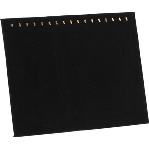 Kili Black 17 Hook Necklace Jewelry Tray Display Organizer (17 Hook Necklace Display)