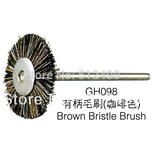 100pcs/lot GH098 Brown bristle brush ,craft jewelry tool s/Polishing Brush, mini Polishing wheel