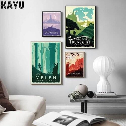 Classic Video Game Retro Poster Vintage Minimalist Wall Decor Good Quality Printed Canvas Painting Home Room Art Wall Posters