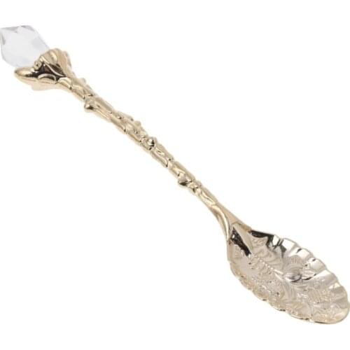 Hot Royal Luxury Vintage Carved Coffee Tea Mini Ice cream Scoop Spoon