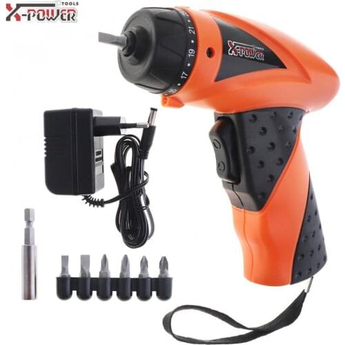 Mini AC 220V Handle Rechargeable Electric Screw Driver 4.8V with LED Lighting and Bidirectional Switch for Household Maintenance