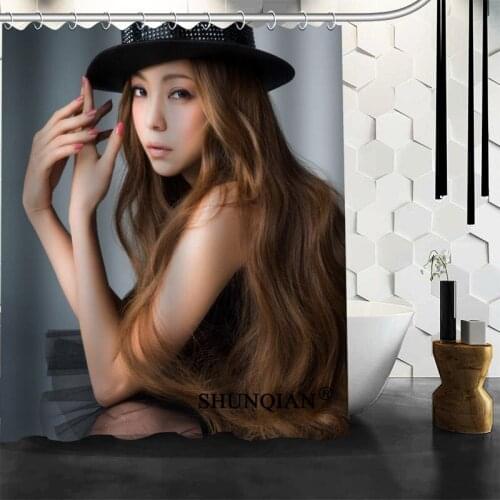 New Custom Namie Amuro Shower Curtains Polyester Bathroom Waterproof Bath Curtain Size 150X180cm165X200cm180X200cm