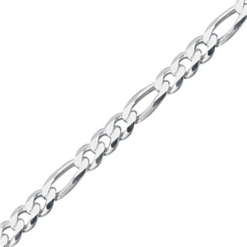 Silverlina Silver 100 Micron Figaro Chain Necklace