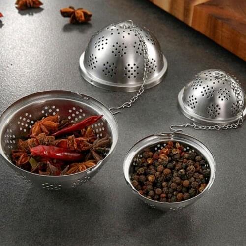 Stainless Steel Tea Infuser Ball Mesh Tea Filter Locking Spice Loose Leaf Herb Strainer Home Tools Kitchen Reusable Accessories