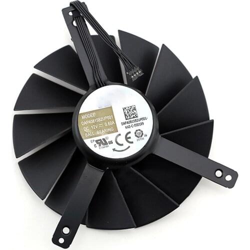 Replacement DAPA0815B2UP001/DAPA0815B2UP004 Cooling Fan Graphics Card Cooler for NVIDIA RTX2080ti Repair Parts