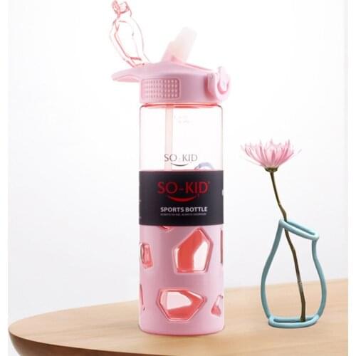 700ml Sport Outdoor Water Bottle with Straw Sports Bottle Eco-friendly with Lid Hiking Camping Plastic BPAFree H1098 dropshiping