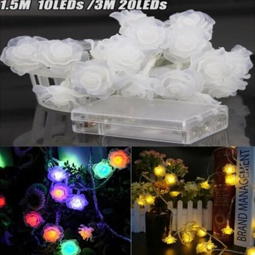 LED lights flashing lights - star bedroom simulation rose flowers decorative lights romantic confession lights string