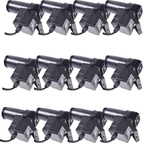 12pcs/lot 10W LED Stage Light Pinspot Light Beam Spotlight Professional DISCO DJ Stage Lighting Effect LED Lamp For Mirror Ball