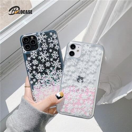 High Quality Fashion Snowflake Phone Back Cover Case For iPhone 11 Pro MAX 12 Mini Pro MXA 6 6s 7 8 Plus XS Max XR X XS SE 2020
