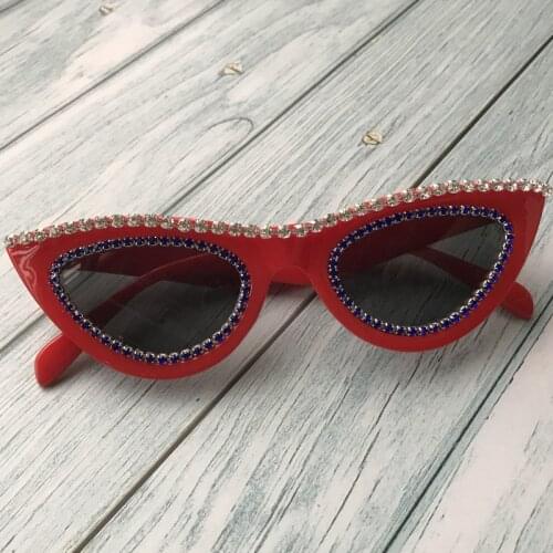 ZAOLIHU Sexy Women Sunglasses Cat Eye Diamond Eyeglasses UV400 Black Sunglass Ladies Cheap Handmade Eyewear oculos de sol