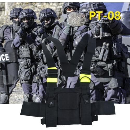 Green Tactical Harness Front Pack bag Outdoor Pouch Carry Cases Holster for most Walkie Talkie multifunctional Vest Chest bag