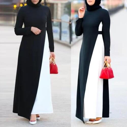 Plus Size Muslim Dress Women Embrodery Dubai Turkish Robe Kaftan Ethnic Long Sleeve Wild Dresses Maxi Abaya Islamic Clothing