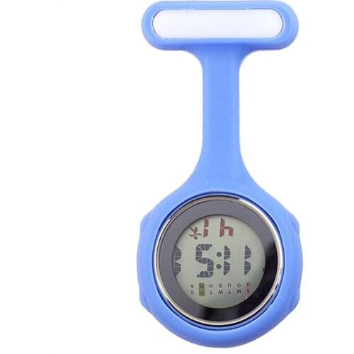 Wholesale 1Pc Digital Display Dial Clip-On Fob Nurse Brooch Pin Hang Pocket Electric Watch