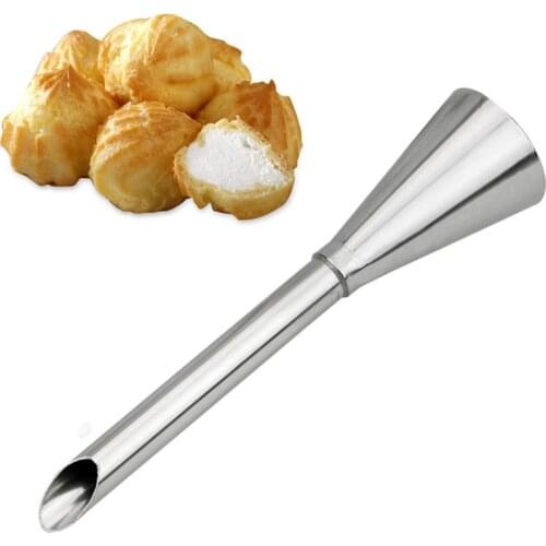 1PC Piping Bag Stainless Steel Cupcake Tips Puff Cream Pastry Piping Nozzles Cake Tools Decorating Tools Pastry Tube New