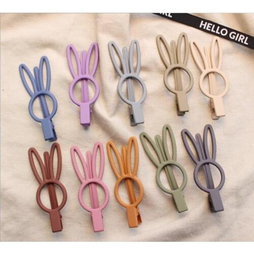 1PCS cute rabbit hair clip Korean texture scrub side clip bangs clip duckbill clip hairpin hair accessories headdress PJ-1083
