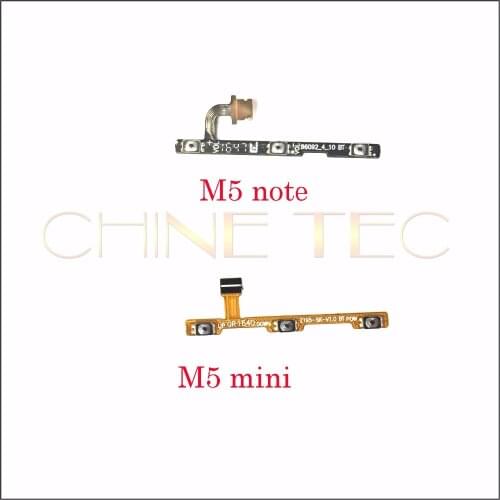10pcs for Meizu M5 note M5 mini Power On/Off Key + Volume Up/Down Side Button Flex Cable for meilan M5 note M5 mini
