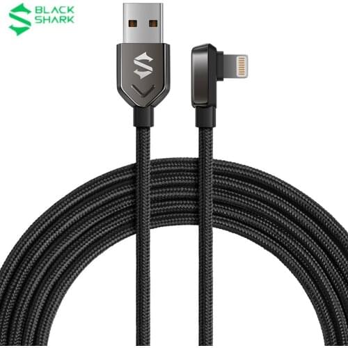 2021 New Original Black Shark 1.8m 3A Lightning Cable For iPhone 12 11 XS X Fast Charging Cable For iPhone 8 7 6 Plus Date Cable