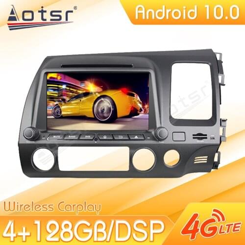 Android Car Multimedia Stereo Player For Honda Civic 2007 -2011 Tape Radio Recorder Video Auto GPS Navi Head Unit No 2Din 2 Din