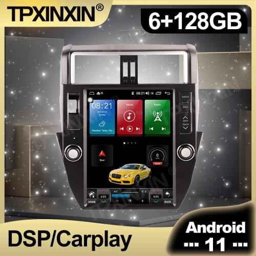128GB Tesla Screen Android 11 Car Radio For Toyota Prado 2012 2013 - 2017 Multimedia Auto DVD Player Navigation Stereo GPS 2 din