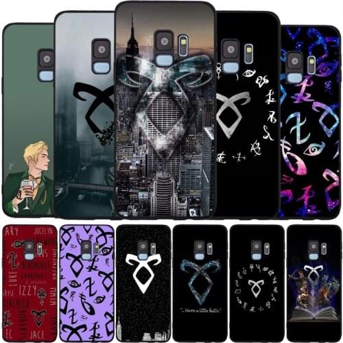 Shadowhunters Runes Black Silicone Phone Case For Samsung S21 S20 A11 S10 S10E S9 S8 Plus Lite Note10 Note20 Ultra TPU Cover