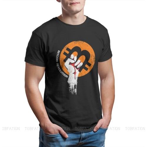 Crypto O Neck TShirt Bitcoin Cryptocurrency Miners Meme Fabric Original T Shirt Men Clothes New Design Plus Size Hot Sale