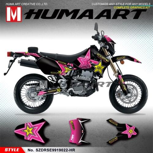 HUMAART Custom Racing Decals for DRZ400SM DRZ 400 Enduro 1999 to 2019 KLX 400R 2002 to 2004