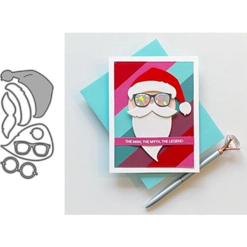 Santa Claus Metal Cutting Dies for Scrapbooking Handmade Tools Mold Cut Stencil New DIY Card Make Mould Model Craft Decoration