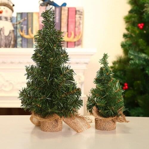 20/30cm Mini Christmas Tree Decorations DIY Xmas Tree Pine Tree Placed In The Desktop Christmas Festival Home Ornaments