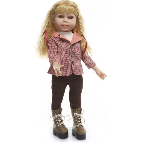 Fashion Model BJD Reborn Dolls with Blonde Long Hair Bonecas Girls Toys Gift