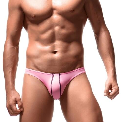 Mens Underwear Gay Mens Thong and G String Ice Silk Soft Jockstrap Erotic Penis Pouch Sissy Panties Tanga Hombre