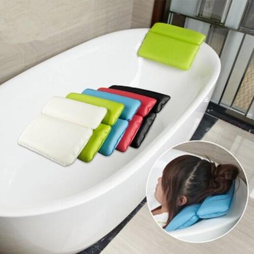 Bathtub pillow bath pillow headrest sucker waterproof very big soft spa bath pillow Bathroom SPA soft pillow