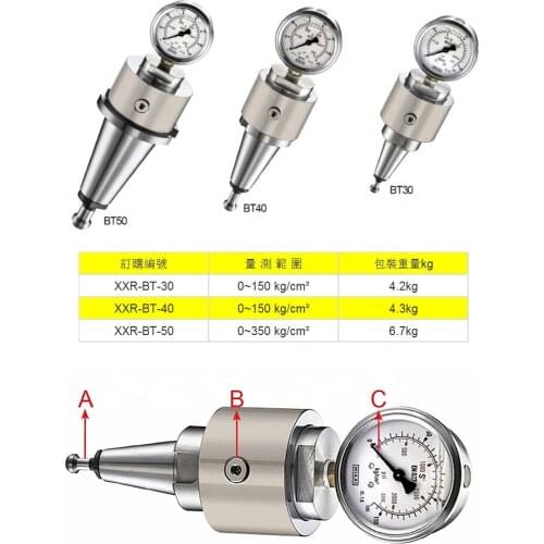 BT30 drawbar force gauge spindle clamp force tester cnc iso 40 spindle