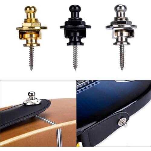 2pcs/set Guitar Strap Lock Strap lock Straplock Button for all Acoustic Electric Bass Guitar Strap 3 Colors Guitarra