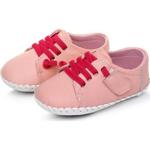 New Brand Genuine Leather Shoes Indoor Baby Shoes Boys Girls Soft Anti-skid Toddler Shoes Fashion Light Blue First Walkers