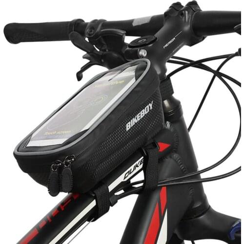 Bicycle Bag Hard Shell Mountain Bike Front Beam Touch Screen Waterproof Cycling Phone Bag MTB Rode Bike Accessories Equipment