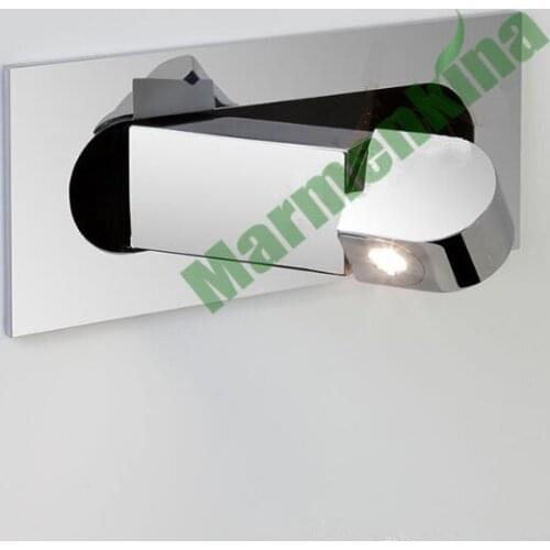 Embedded LED 1.5W Small Wall Lamp Hotel Room Bedside Rotary Folding Small wall light Project Lamp, AC: 100-265V