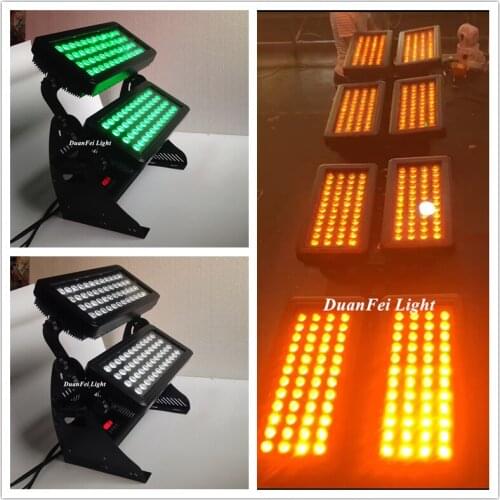 2pcs/lot Outdoor led wall washer dmx 96x15w rgbwa 5in1 led city color dj led wash light