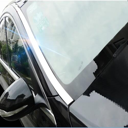 2pcs Front Window Wind Rain Shield Deflector Trim Sticker Stripe For Mercedes GLC Class X253 Benz GLC200 GLC250 GLC300 2015 2016